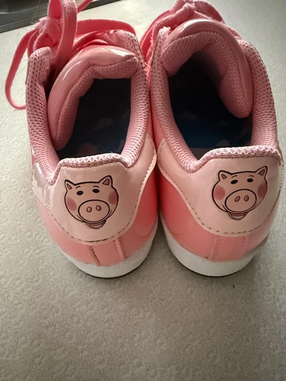 adidas Toy Story Pink Patent Shell-Toe Sneakers